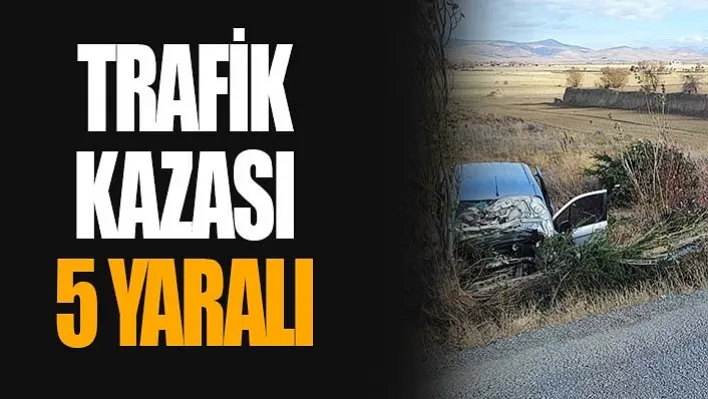 Trafik kazası: 5 yaralı