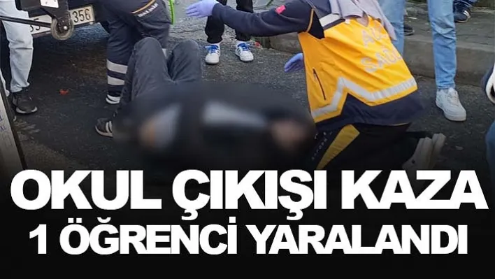 Turgutlu'da Okul Çıkışı Kaza: 1 Öğrenci Yaralandı