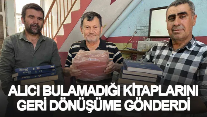 Alıcı bulamadığı kitaplarını geri dönüşüme gönderdi