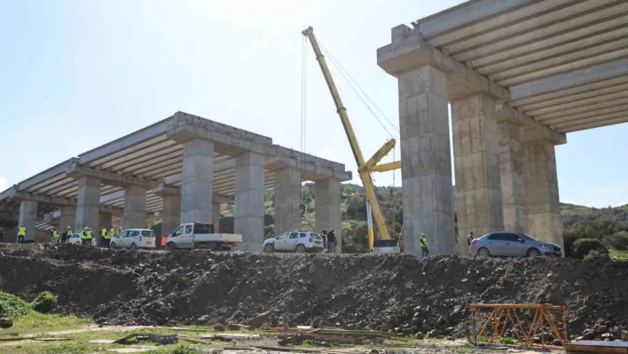 Aydın-Denizli Otoban Yolu inşaatında iş kazası