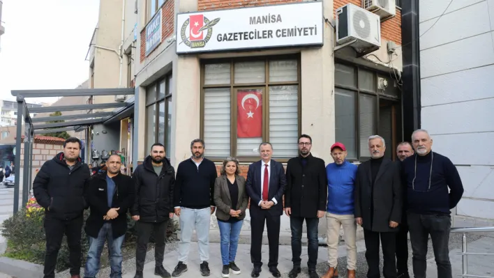 BAŞKAN BALABAN'DAN GAZETECİLER CEMİYETİ YÖNETİMİNE HAYIRLI OLSUN ZİYARETİ