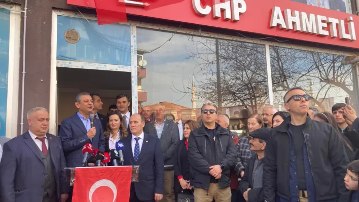 CUMHURİYET HALK PARTİSİ GENEL BAŞKANI ÖZGÜR ÖZEL: 'TÜM TÜRKİYE'DE SANDIKLARI KURUYORUZ'