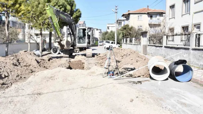 Genel Müdür Aslay'dan yağmur suyu hattı çalışmalarında inceleme