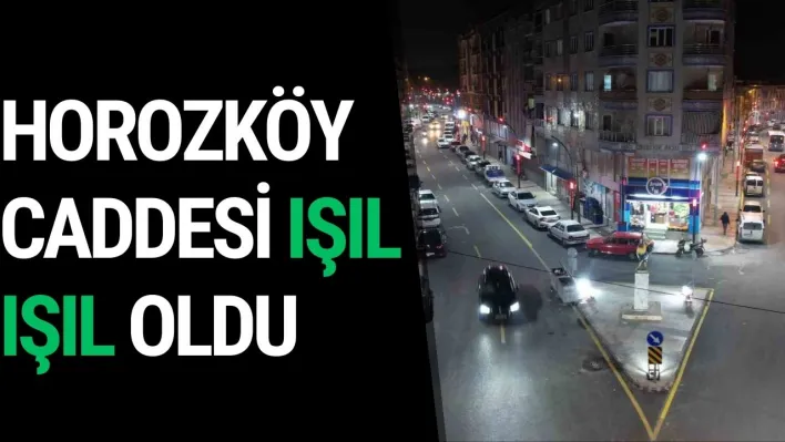 Horozköy Caddesi ışıl ışıl oldu