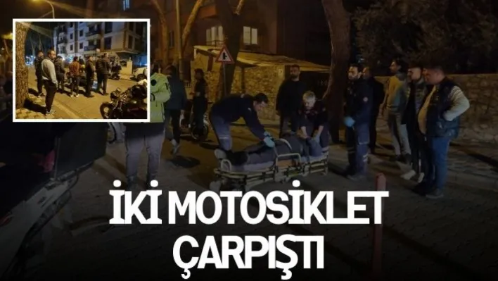 İki motosiklet çarpıştı: 2 yaralı