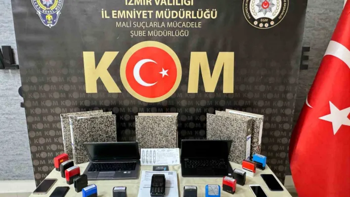 İzmir'de naylon fatura ve vergi kaçakçılığı operasyonu