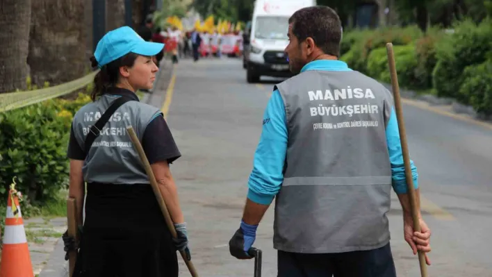 Manisa'da 1 Mayıs Emek ve Dayanışma Günü uzun yıllar sonra yoğun bir katılımla yapıldı