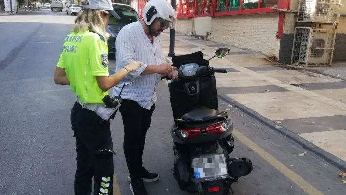 Manisa'da 55 motosiklet trafikten men edildi