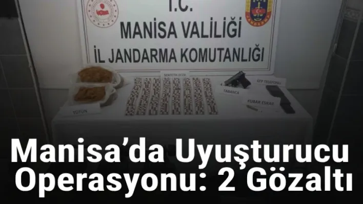 Manisa'da uyuşturucu operasyonu: 2 gözaltı