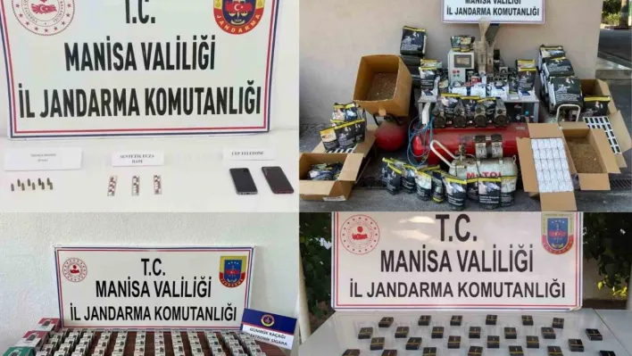 Manisa'nın 6 ilçesinde jandarmadan uyuşturucu operasyonu