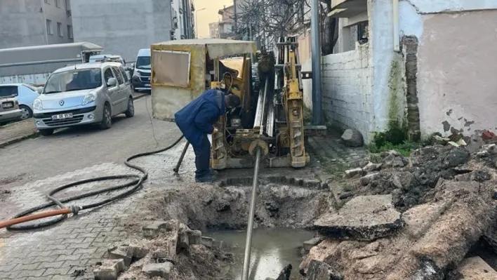 Manisa trafiğini rahatlatacak cider yolunda altyapı çalışmaları sürüyor