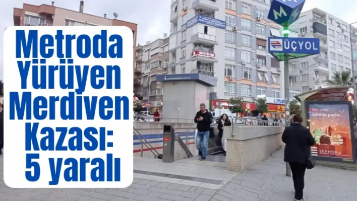 Metroda yürüyen merdiven kazası: 5 yaralı