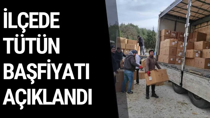 İlçede tütün başfiyatı açıklandı