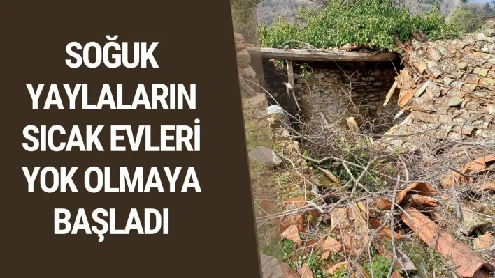 Soğuk yaylaların sıcak evleri yok olmaya başladı