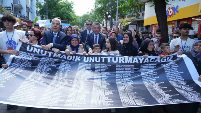 Soma'da 301 maden şehidi için anma yürüyüşü yapıldı