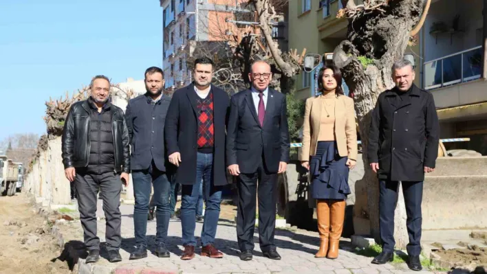 Turgutlu'nun Dutlu Yol'unda çalışma başladı