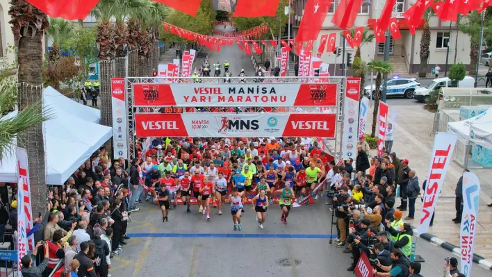 Uluslararası 3.Vestel Maratonu Manisa'da start aldı