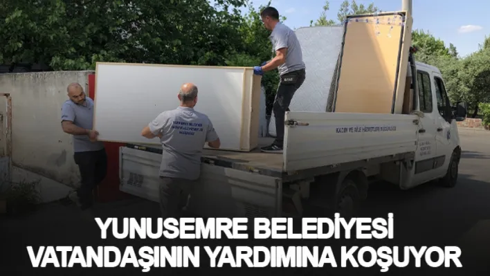 Yunusemre Belediyesi vatandaşının yardımına koşuyor